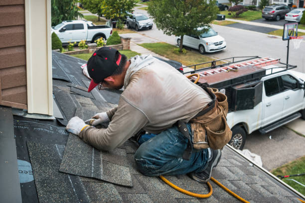 Professional Storm Damage Roof Repair technician working in St. James, MO